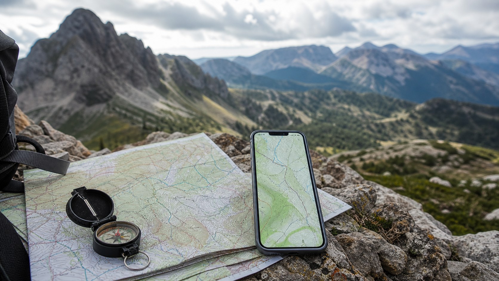 Featured image for Best Apps for Downloading 2D Topographic Maps showing topographic map reading and terrain context