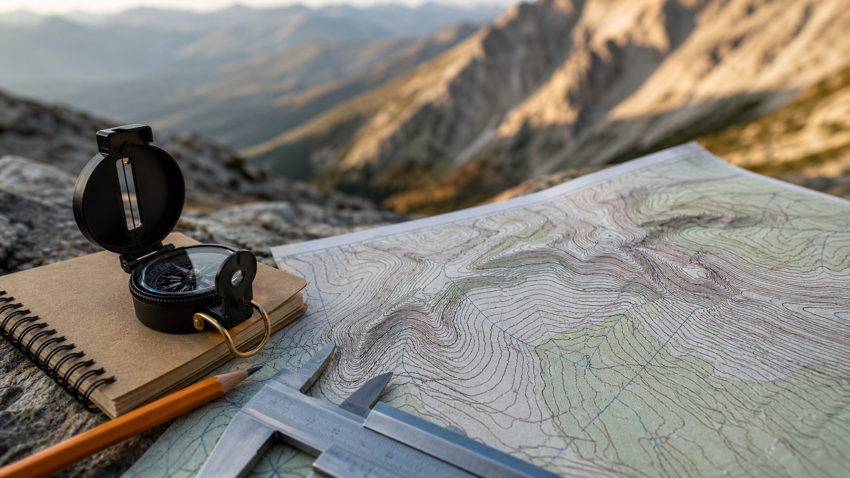 Featured image for How to Understand Contour Intervals showing topographic map reading and terrain context