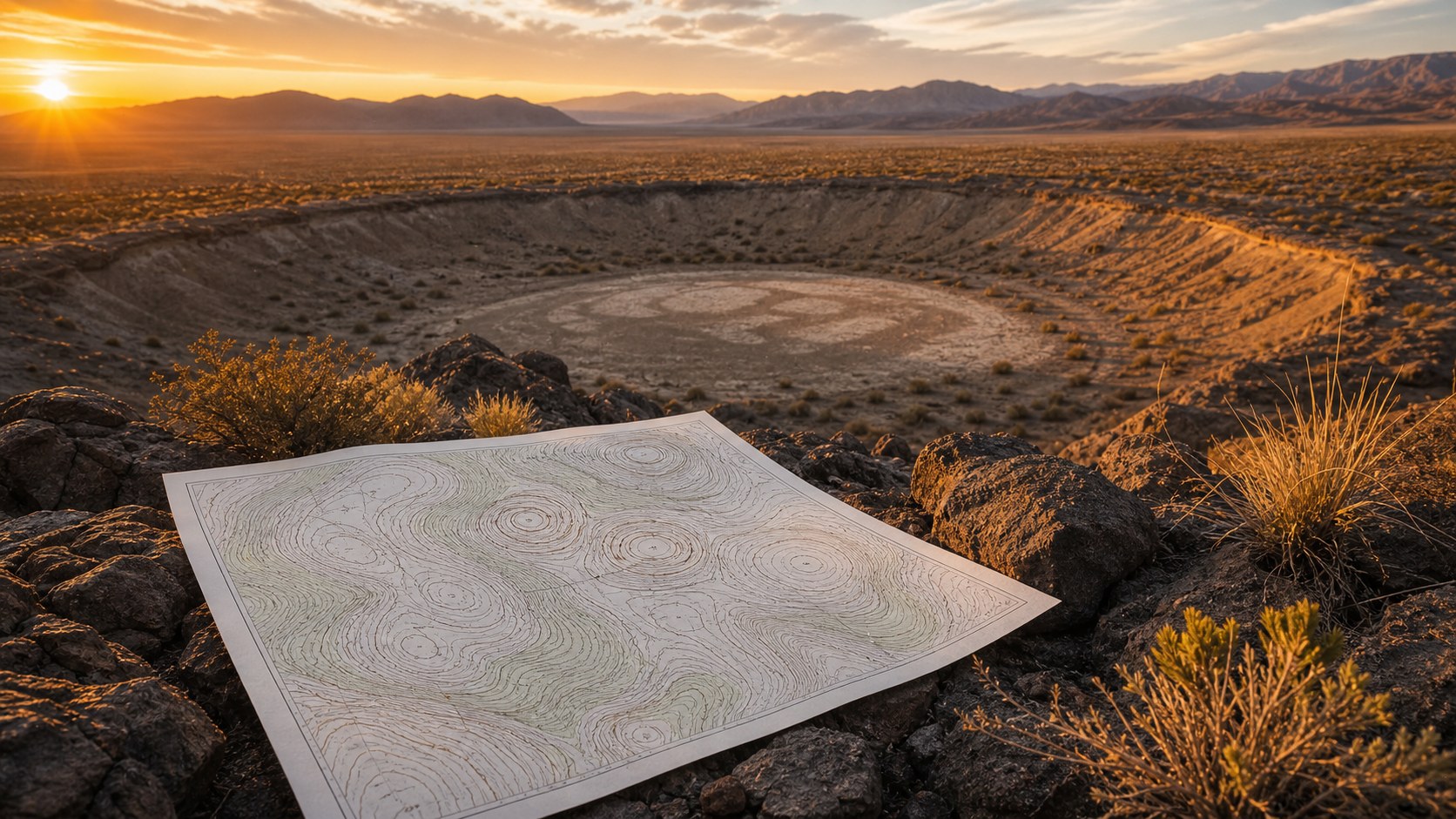 Featured image for How to Read Depression Contours showing topographic map reading and terrain context